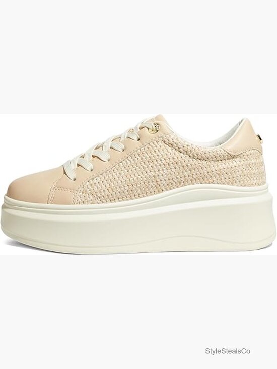 Shoes - Platform Fashion Sneakers Faux Leather Classic Tennis Shoes Low Top Casual